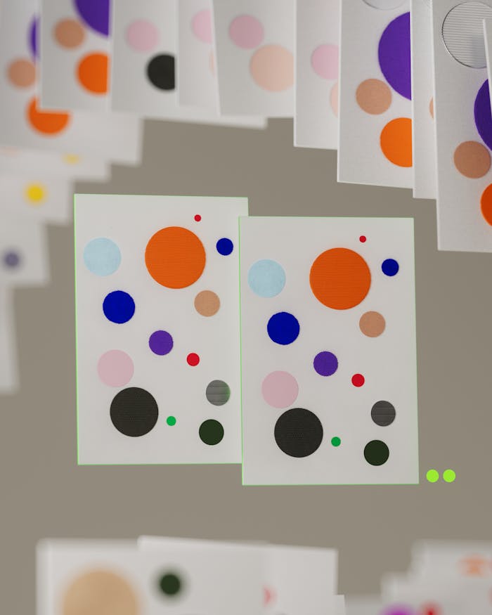 gallery-6 A vibrant and artistic representation of circles on a layered, geometric layout.